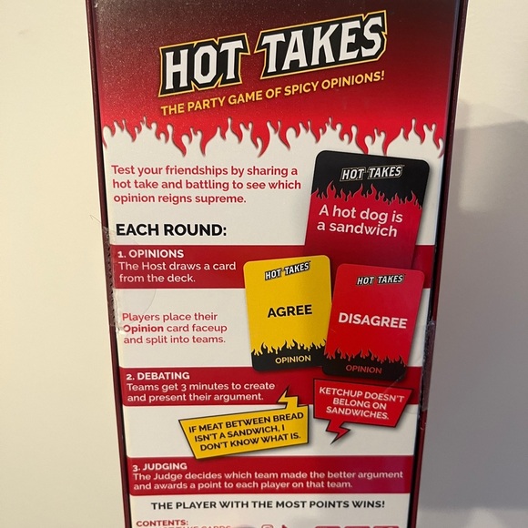 Hot Takes Party Game - Picture 5 of 5
